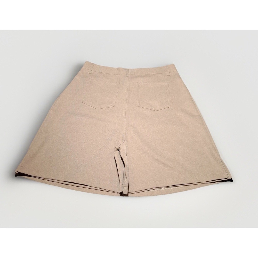Fallas Paredes Womens Tan A-Line Skort Size 20 High Rise Casual Workwear Beige - Picture 9 of 9